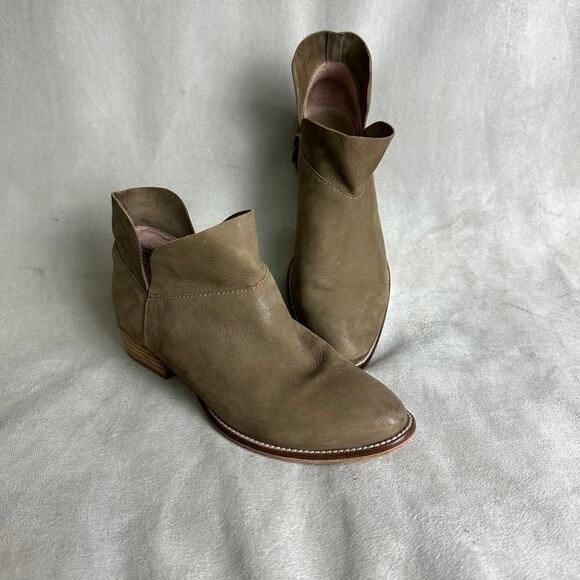 SEYCHELLES Anthropologie Snare Tan Leather Ankle Booties 6.5 - Picture 2 of 7